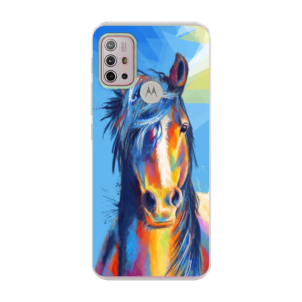 

Чехол на Lenovo K13 Note "Лошадь арт 3", Голубой;желтый;синий, 242150-1