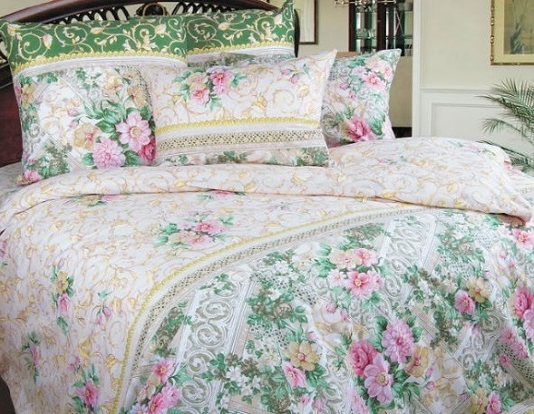 фото Комплект постельного белья текс-дизайн римский дворик, 2 спальный евро простыня