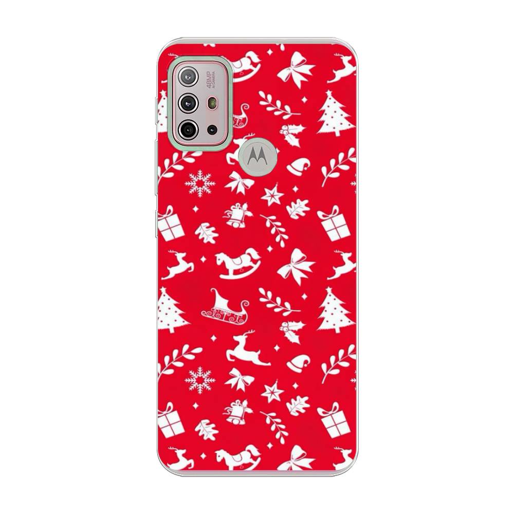 

Чехол на Lenovo K13 NoteКрасный новогодний фон, Красный;белый, 242150-5