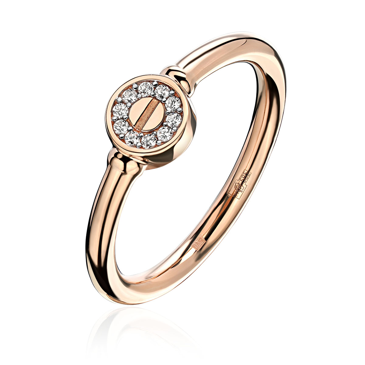 

Кольцо из золота с фианитом р. Эстет 01К1114026Р, 01К1114026Р