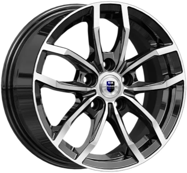 

Автодиски Кик Фрост R15x6.5 5X100 Et45 Cb67.1 Almaz_black КиК арт. 80352, Черный
