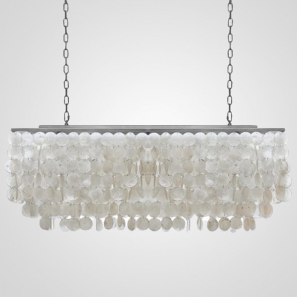 

Imperiumloft Rectangle Shell Chandelier 2 Cascades 40.1836