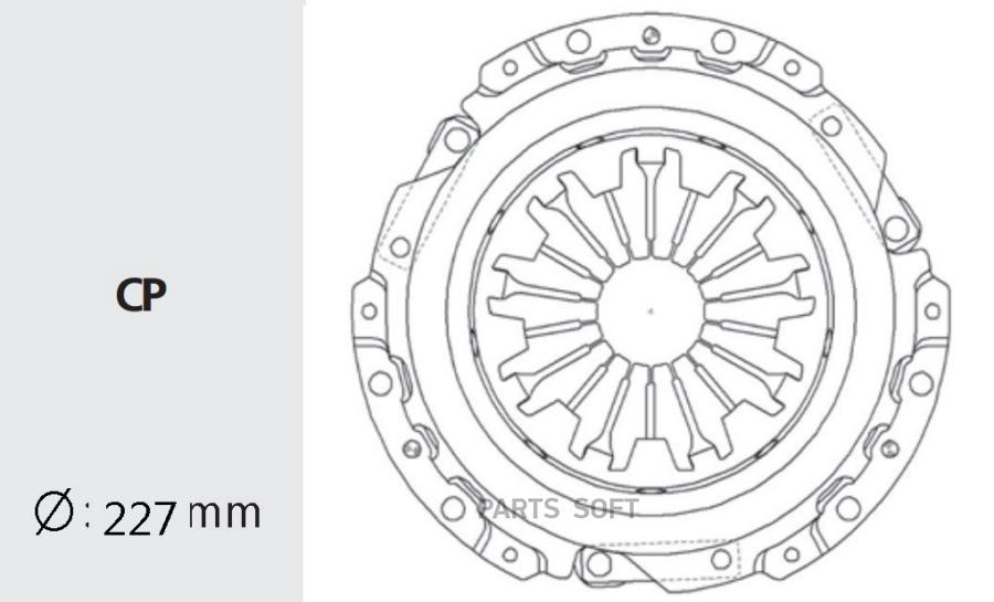 

Корзина Сцепления Subaru: Impreza 1.5-2.0 93-, Legacy 1.8-2.2 89- Valeo phc SBC-02