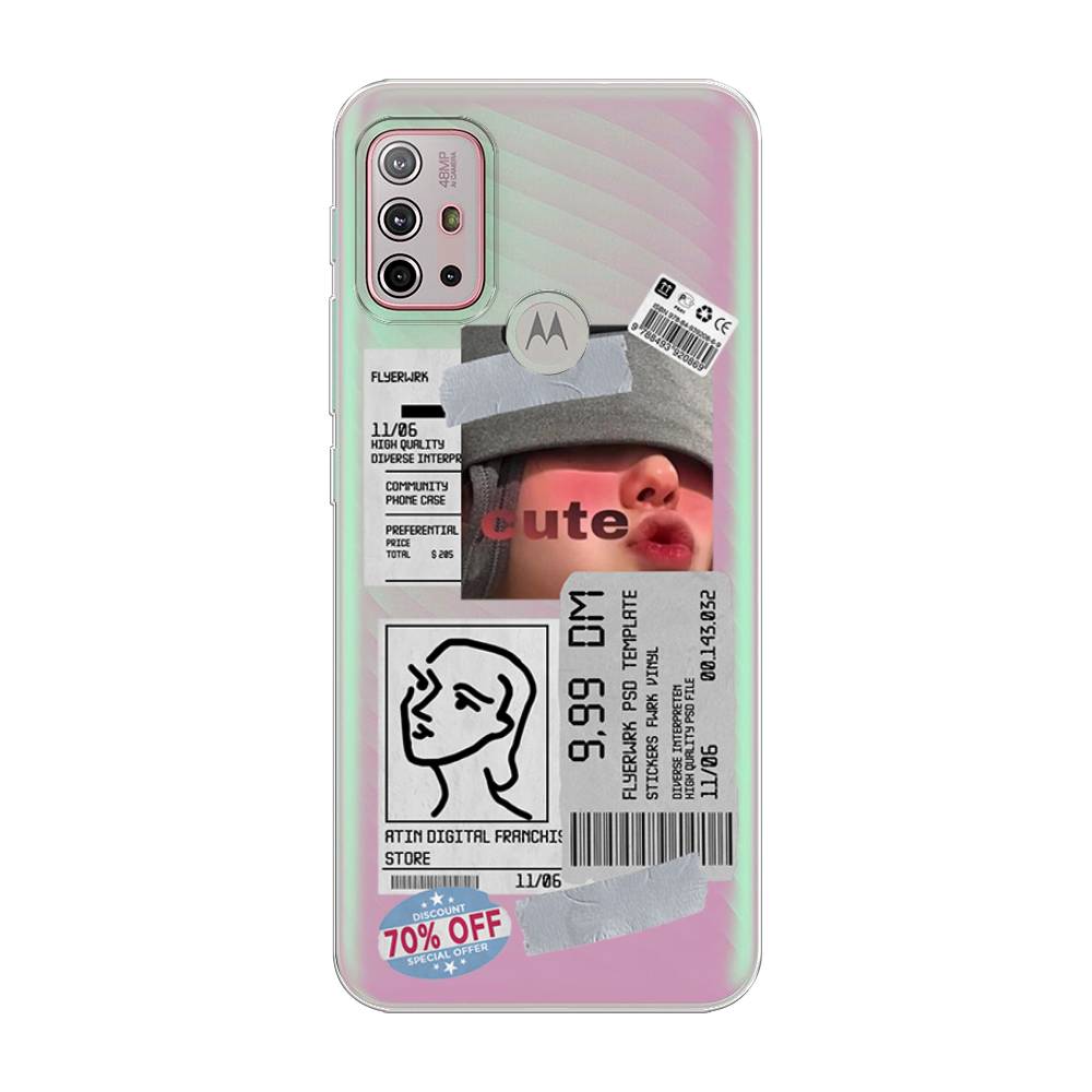 

Чехол на Lenovo K13 Note "Cute girl collage", Розовый;серый;голубой, 242150-6