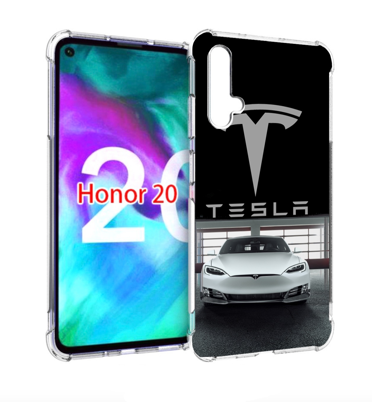 

Чехол бампер MyPads Тесла для Honor 20, Прозрачный, Tocco