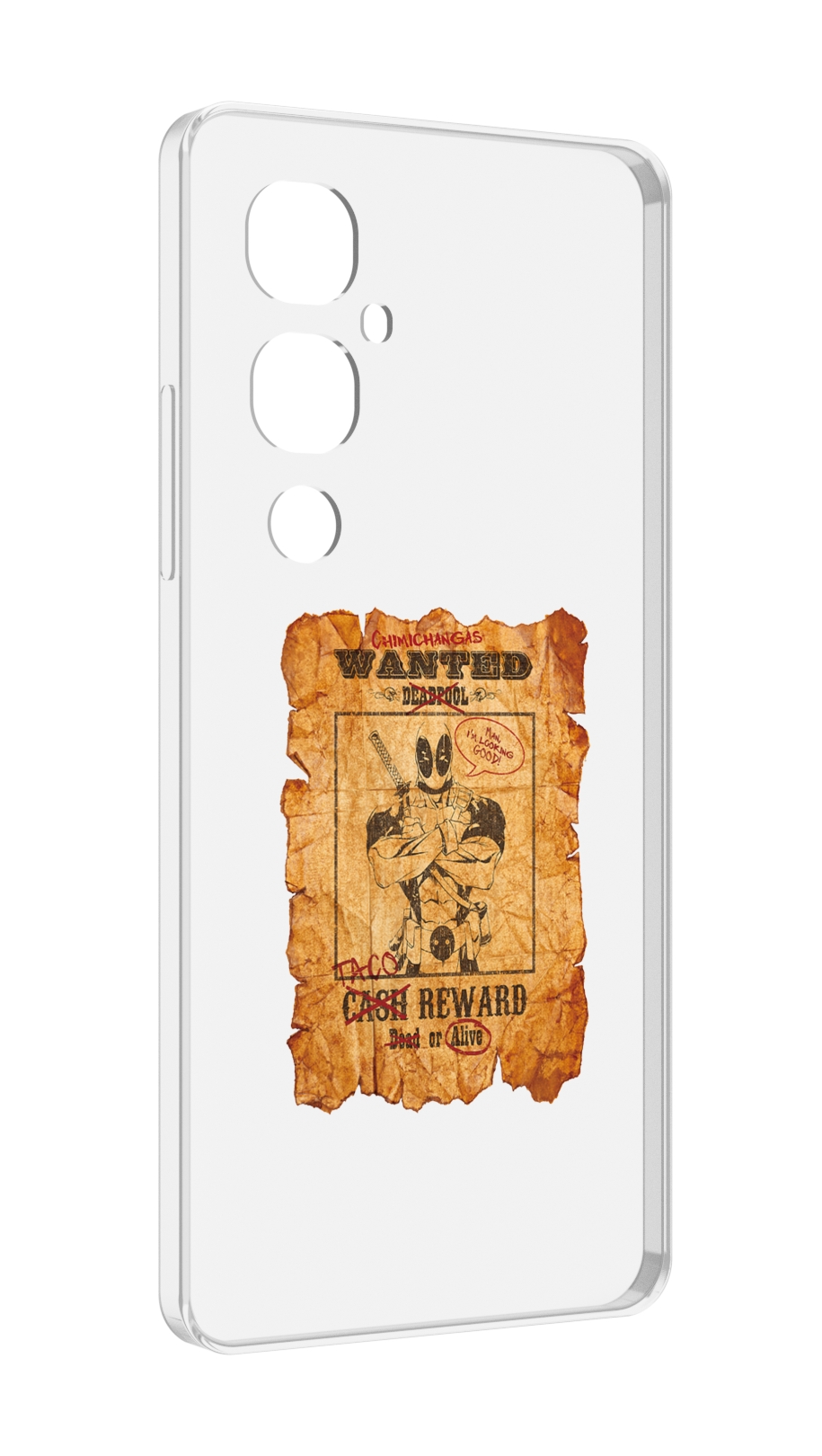 

Чехол MyPads дедпул для Tecno Pova 4 Pro, Прозрачный, Tocco
