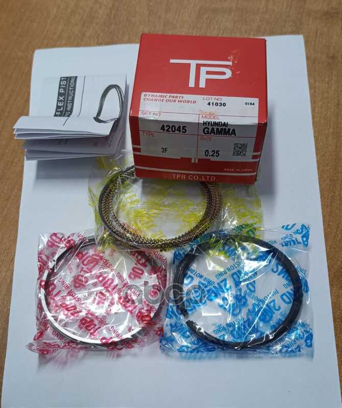 

Кольца Поршневые Tpr 42045025 +0,25 Solaris '10-,Ceed,Soul '09-,Rio '11-,I30 '07-,I20 '08-
