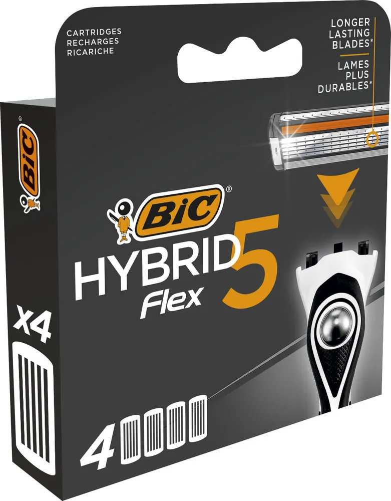 

Сменные кассеты BIC Hybrid 5 Flex, 5 лезвий, 4 шт.