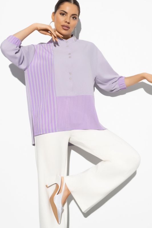 Блуза женская CHARUTTIMODA Стильный имидж фиолетовая 56 RU