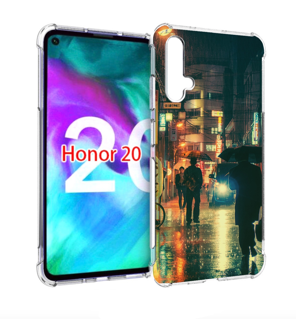 

Чехол бампер MyPads Токио-сеул для Honor 20, Прозрачный, Tocco