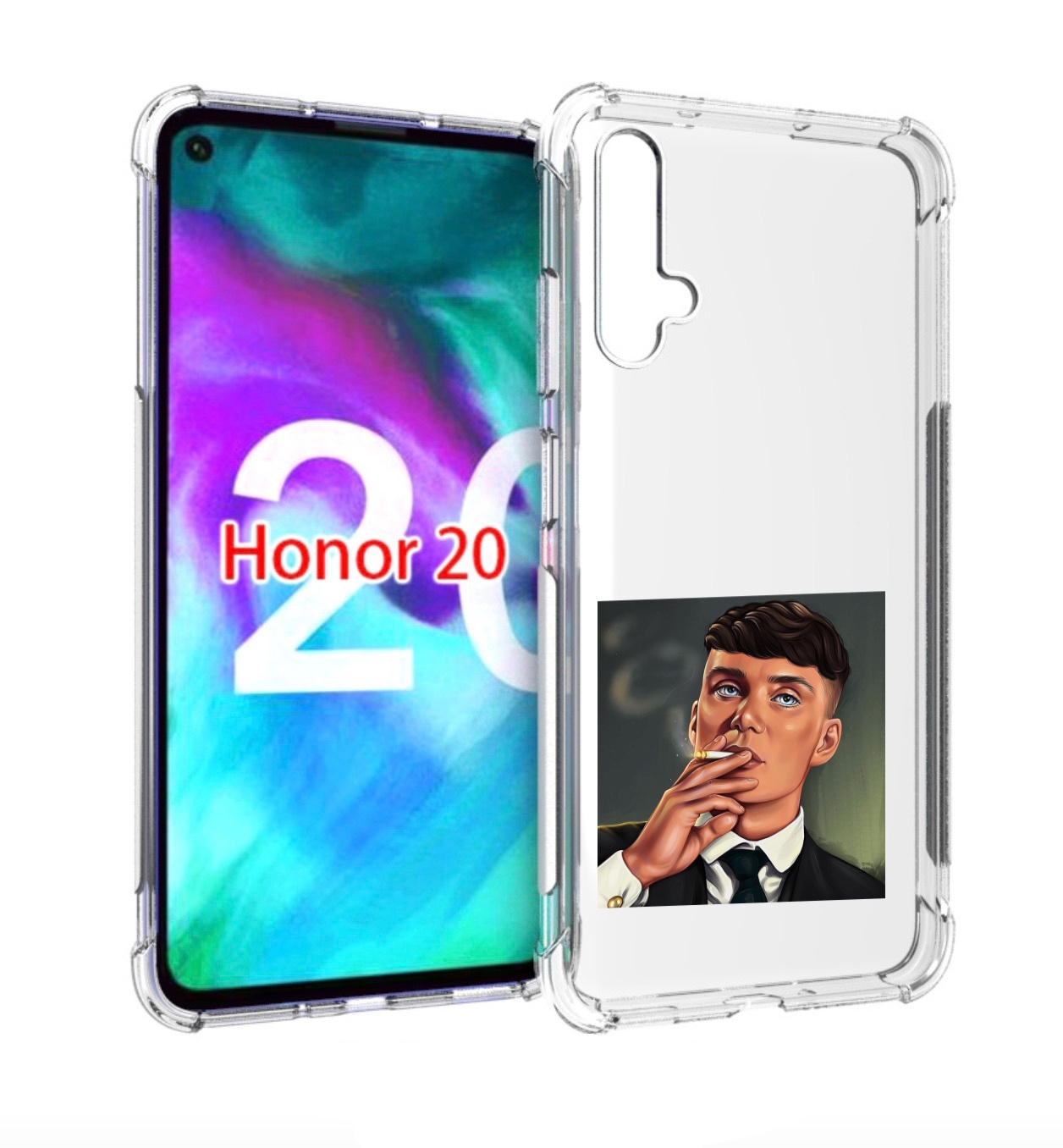 

Чехол бампер MyPads Томас-Шелби для Honor 20, Прозрачный, Tocco