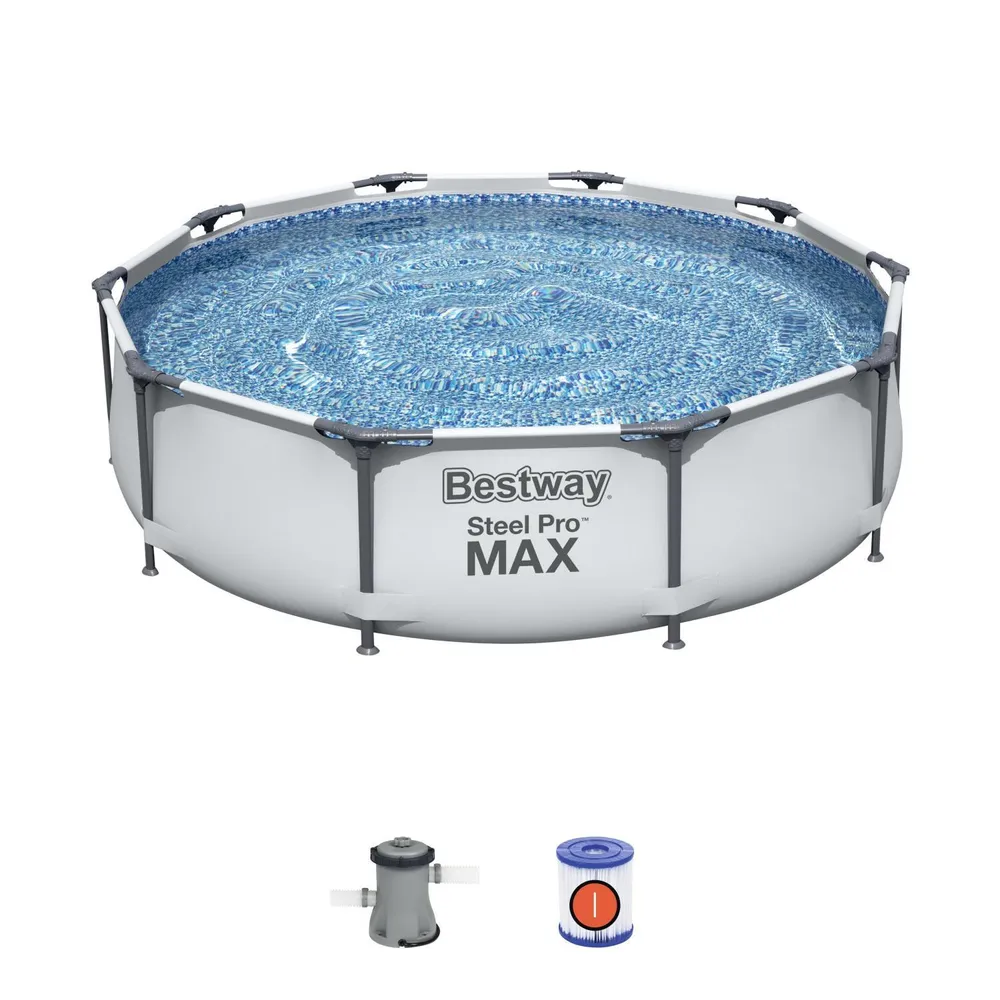 фото Bestway каркасный бассейн steel pro max 305х76см, 4678л, фил.-насос 1249л/ч