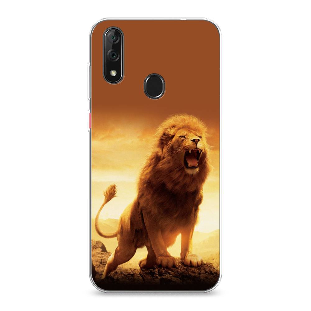 

Чехол на ZTE Blade V10 "Львиный рык", Коричневый;желтый;оранжевый, 132750-1