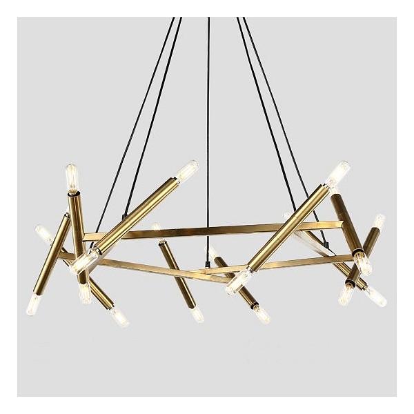 

Imperiumloft Jonathan Browning Le Pentagone Chandelier 20 Light 40.2364