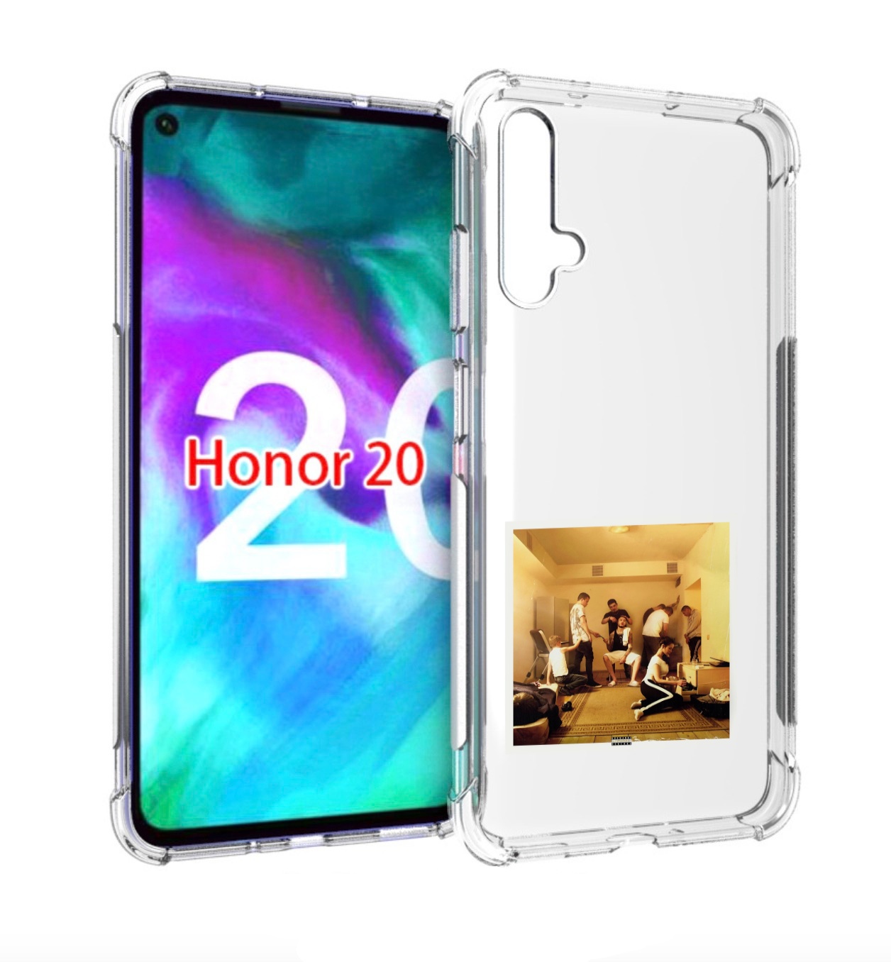 

Чехол бампер MyPads Уроборос Скриптонит улица 36 для Honor, Прозрачный, Tocco