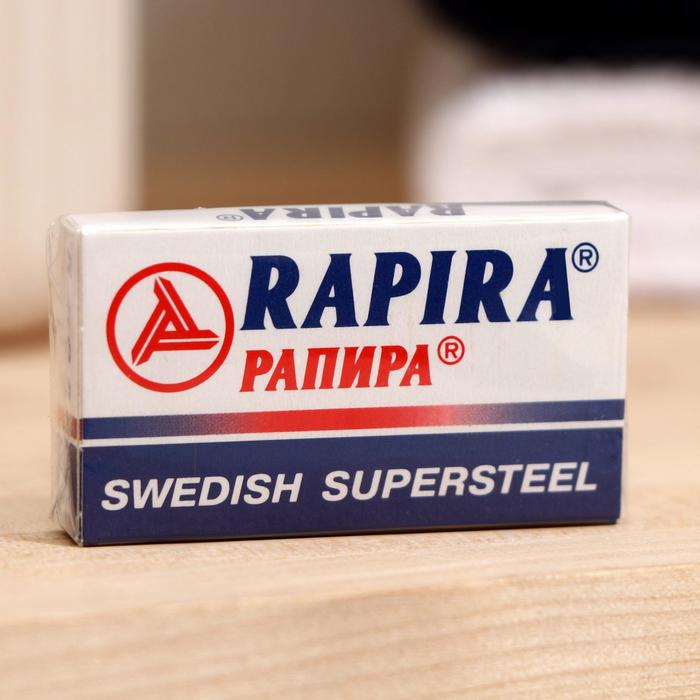 Сменные лезвия Rapira Суперсталь, 5 шт электроды maxweld ок 46 2 5 мм 1 кг картонная коробка сталь