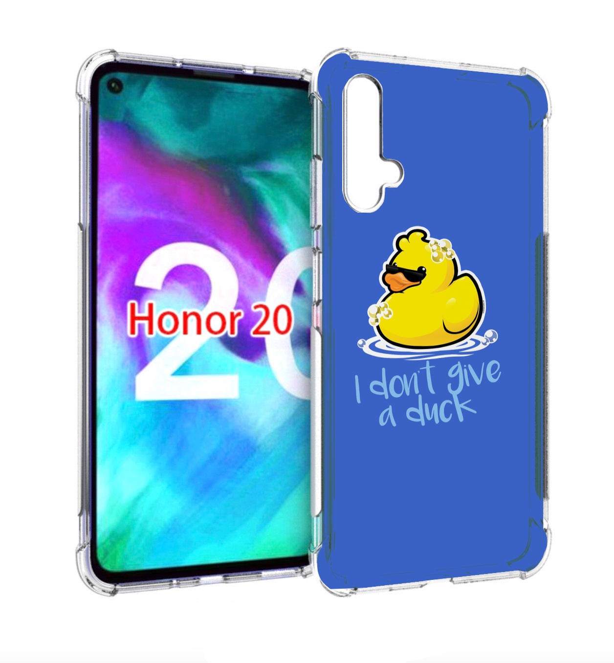 

Чехол бампер MyPads Уточка для Honor 20, Прозрачный, Tocco