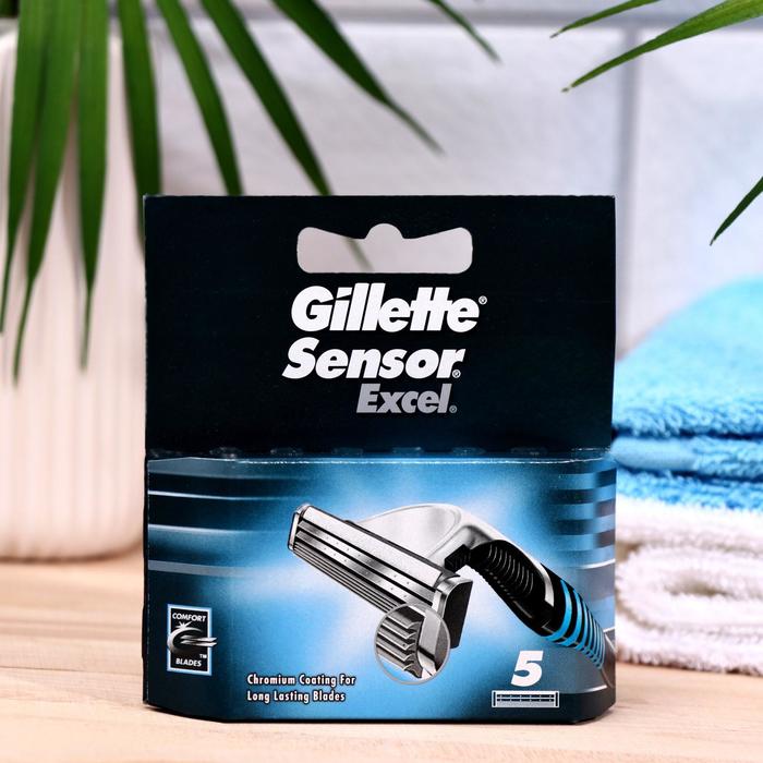

Сменные кассеты для бритья Gillette Sensor Excel, 5 шт.