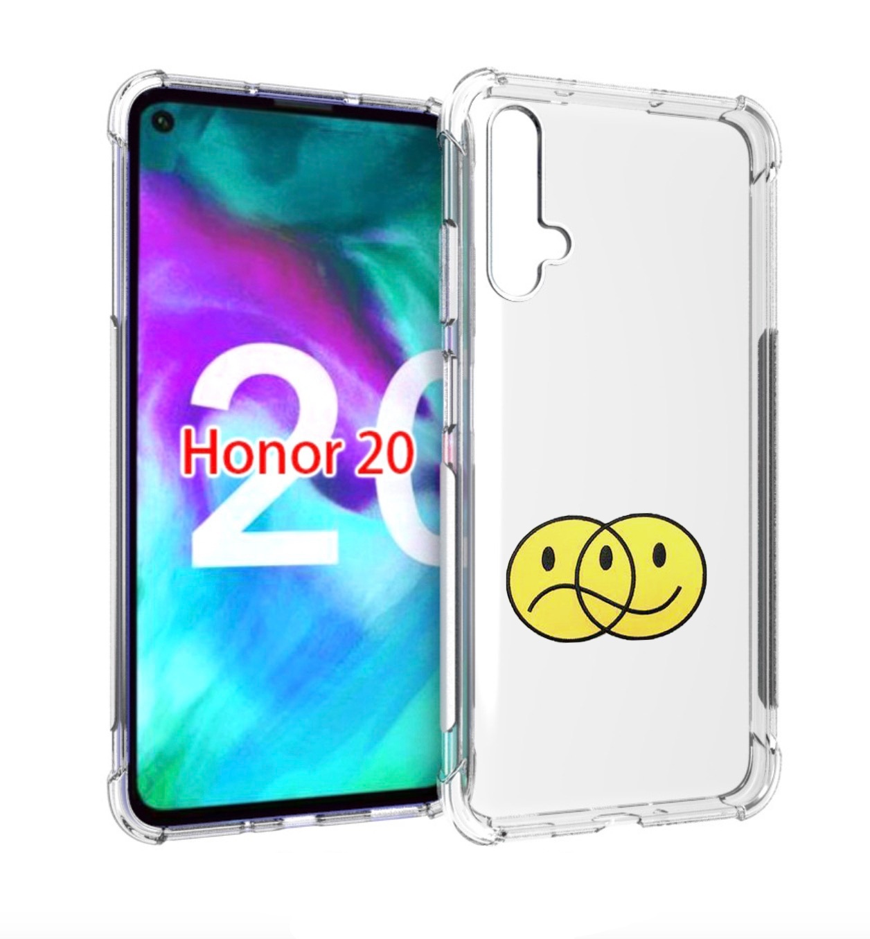 

Чехол бампер MyPads Хиппи для Honor 20, Прозрачный, Tocco