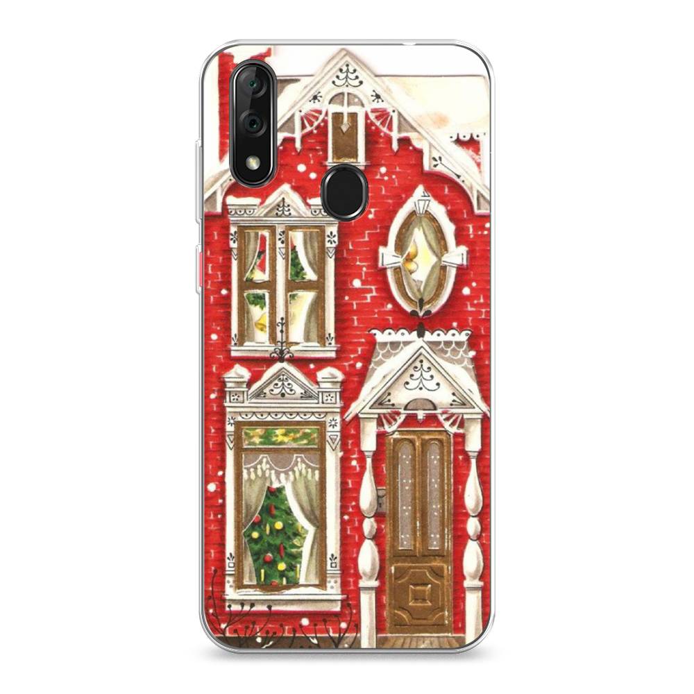 

Чехол на ZTE Blade V10 "Пряничный домик", Белый;красный;зеленый, 132750-5