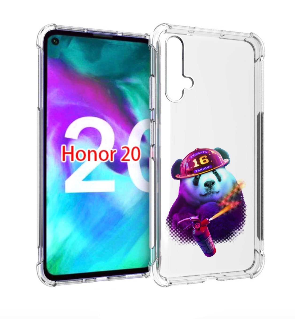 Чехол бампер MyPads Яркая панда детский для Honor 20 Honor