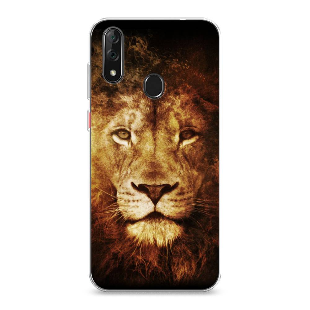

Чехол на ZTE Blade V10 "Лев", Черный;коричневый;желтый, 132750-6