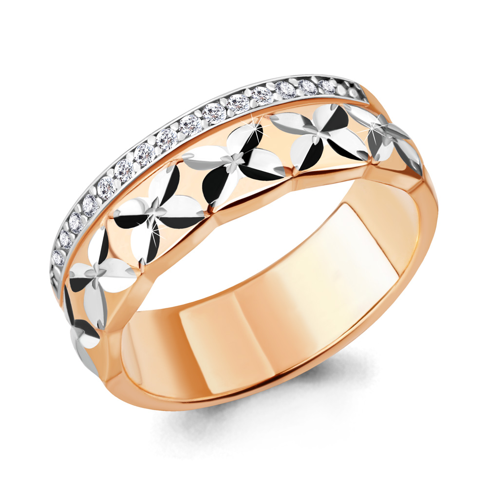 

Кольцо из серебра с фианитом р. Aquamarine 68494А, 68494А_925_з