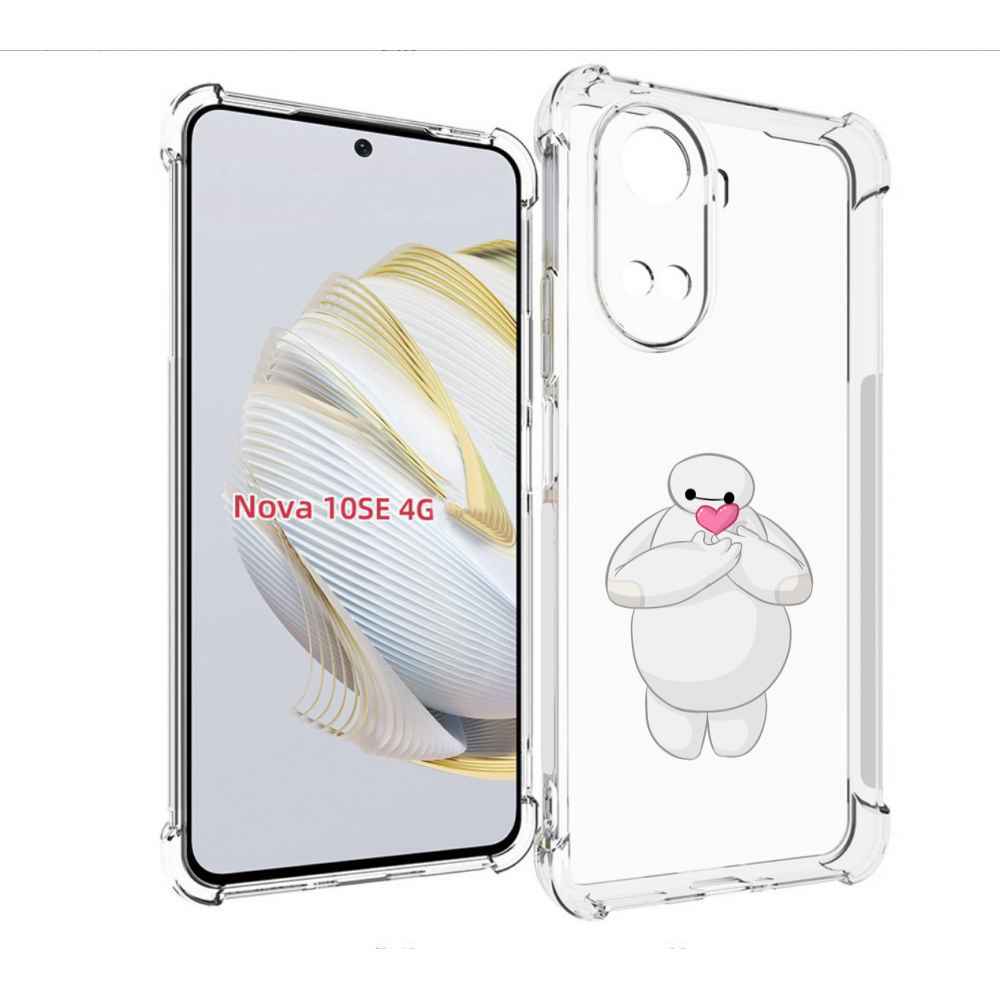 

Чехол MyPads снеговик-с-сердечком для Huawei Nova 10 SE, Прозрачный, Tocco