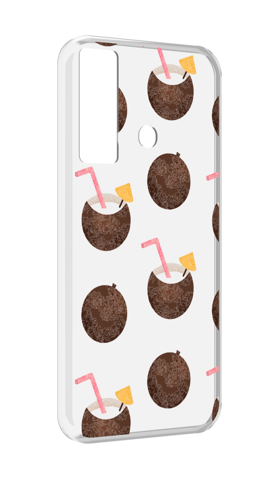 

Чехол MyPads кокосики для Tecno Camon 17, Прозрачный, Tocco