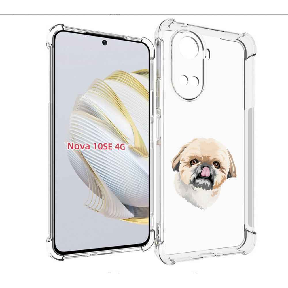 

Чехол MyPads собачка-с-язычком для Huawei Nova 10 SE, Прозрачный, Tocco