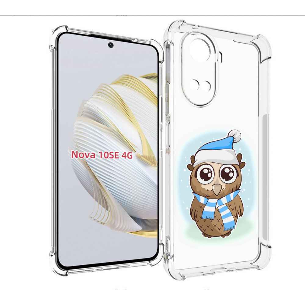 

Чехол MyPads сова-в-шарфике-и-шапке для Huawei Nova 10 SE, Прозрачный, Tocco