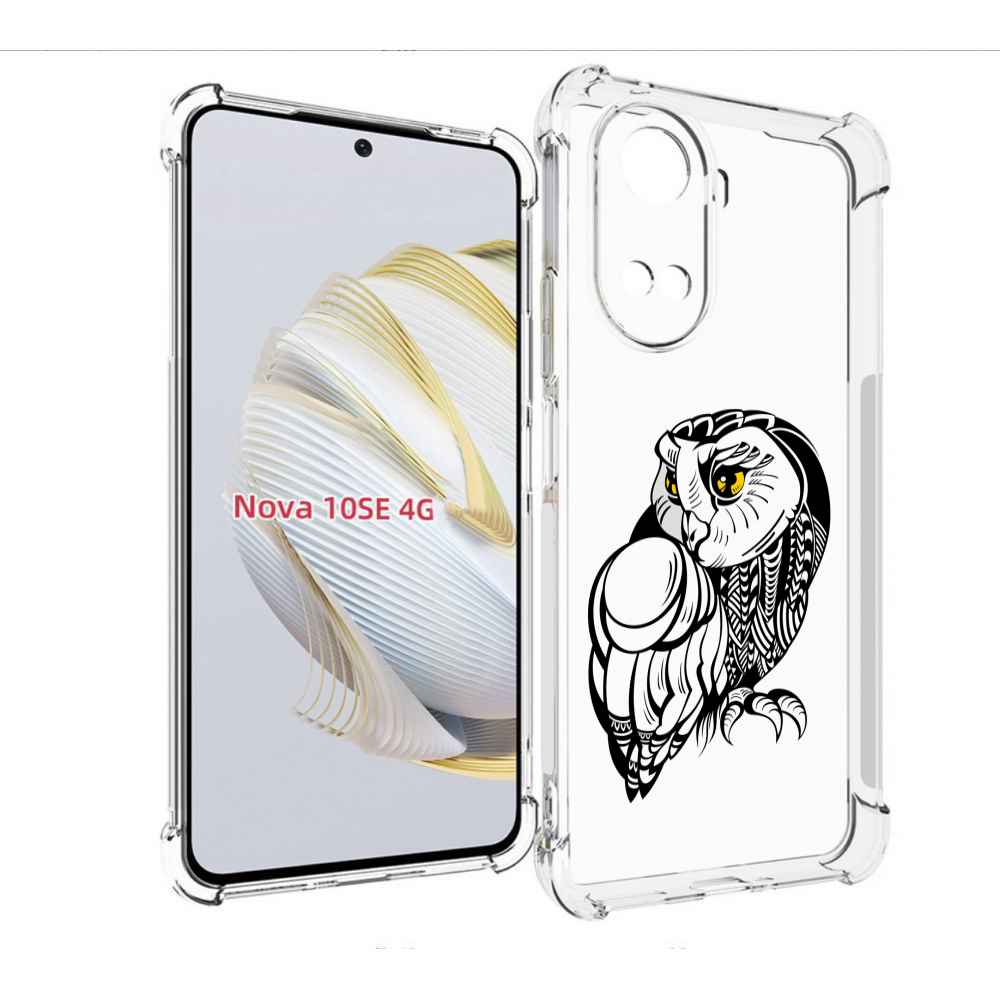 

Чехол MyPads сова-красотка для Huawei Nova 10 SE, Прозрачный, Tocco
