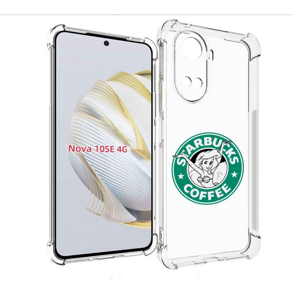 

Чехол MyPads старбакс-кофее для Huawei Nova 10 SE, Прозрачный, Tocco
