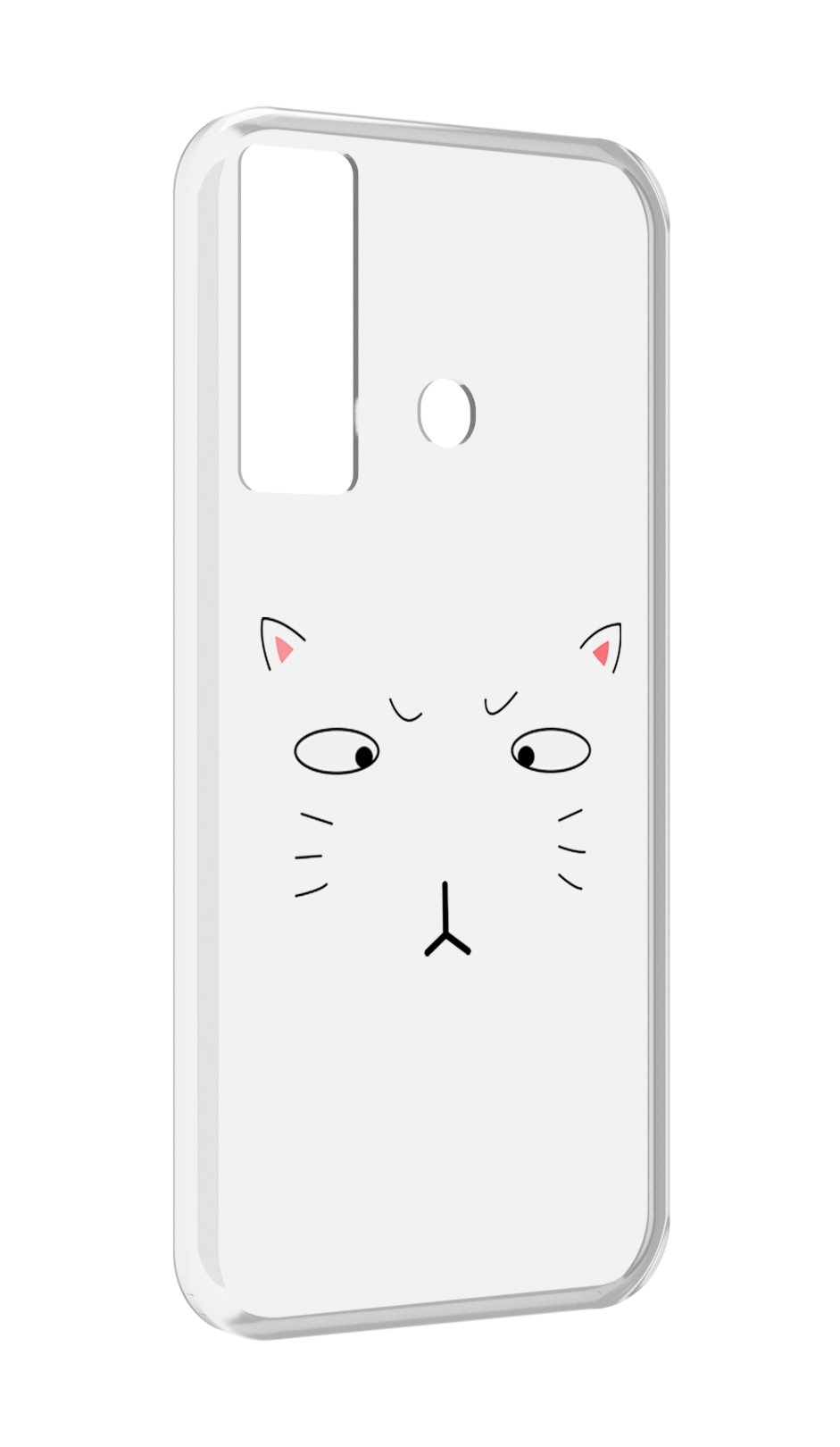 

Чехол MyPads кот-части-лица для Tecno Camon 17, Прозрачный, Tocco