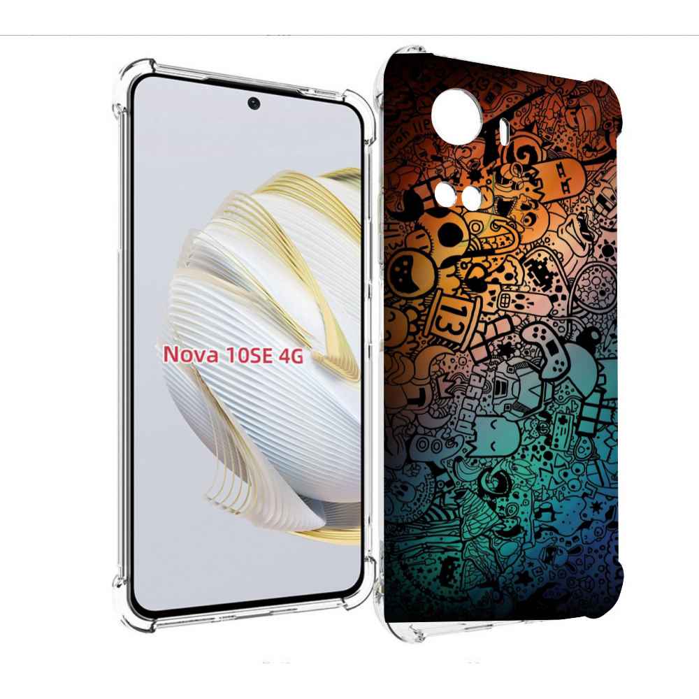 

Чехол MyPads стикеты в тени для Huawei Nova 10 SE, Прозрачный, Tocco