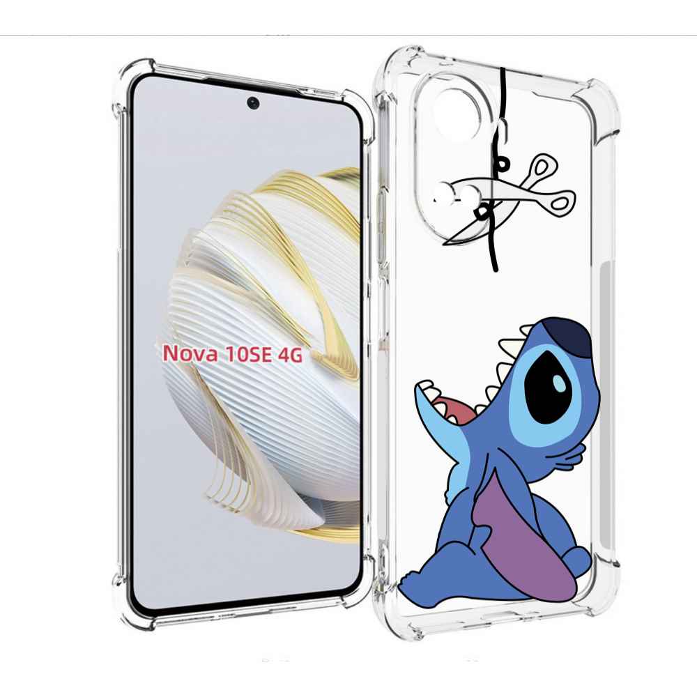 

Чехол MyPads стич-с-ножницами для Huawei Nova 10 SE, Прозрачный, Tocco