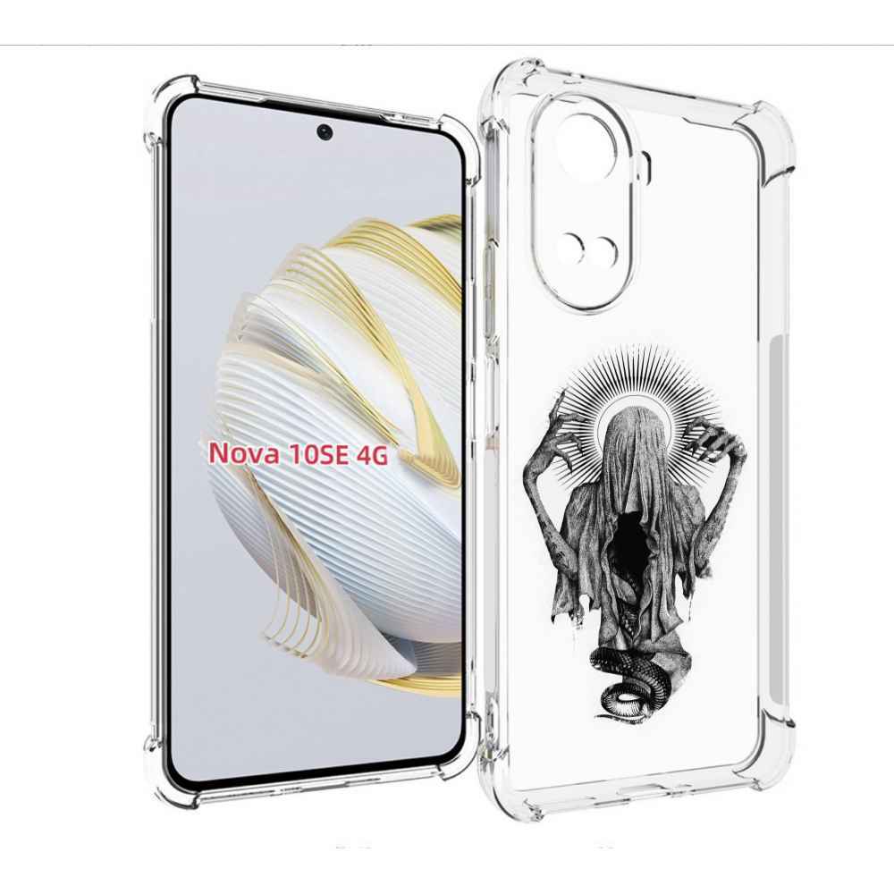 

Чехол MyPads страшная змея в мантии для Huawei Nova 10 SE, Прозрачный, Tocco