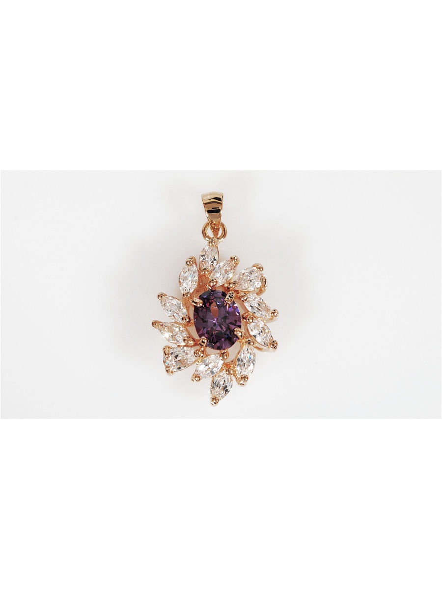 

Кулон из бижутерного сплава Lotus Jewelry 141P-41am, аметист, 141P-41am