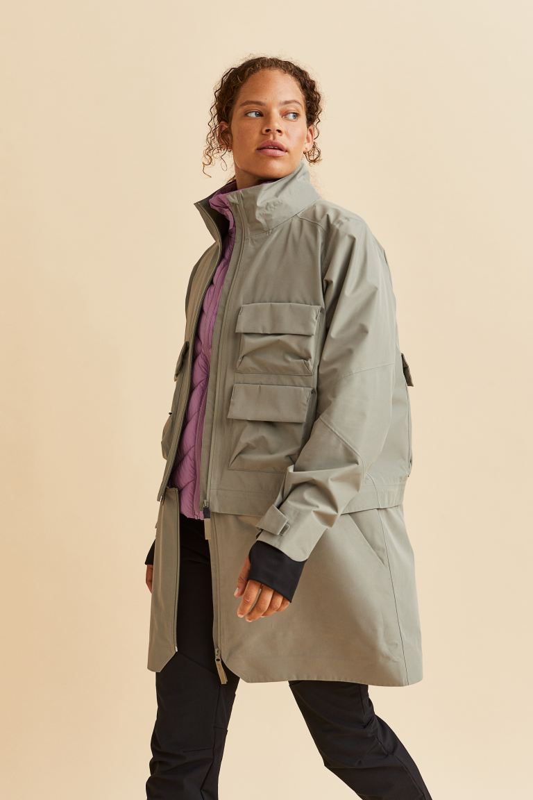 

Парка женская H&M 1067067001 хаки L (доставка из-за рубежа), 1067067001