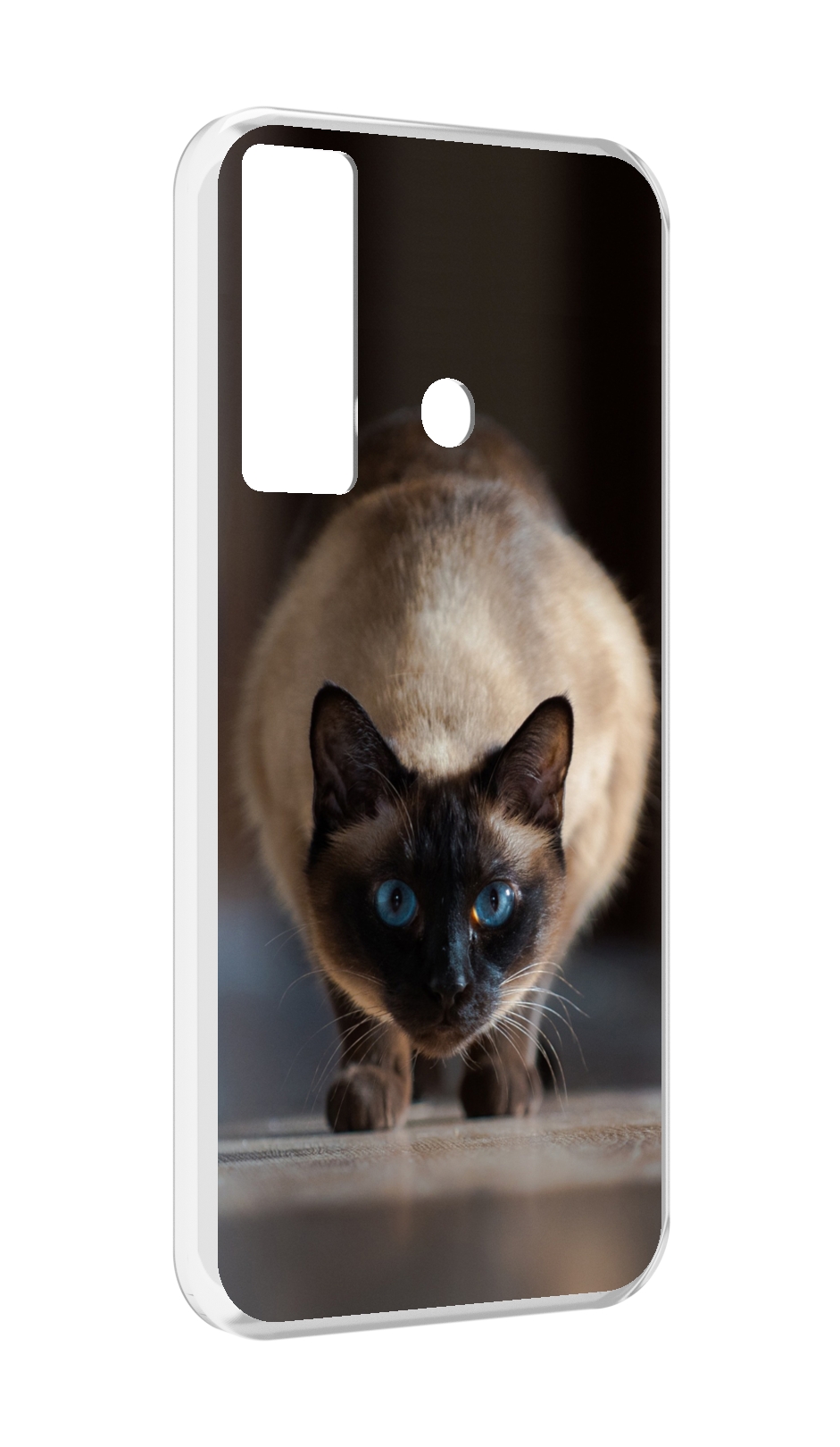 

Чехол MyPads кошка сиамская для Tecno Camon 17, Прозрачный, Tocco