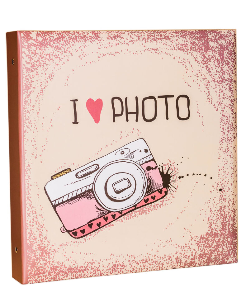 Фотоальбом «Фотоаппарат», 500 фото в кармашках, металлические кольца