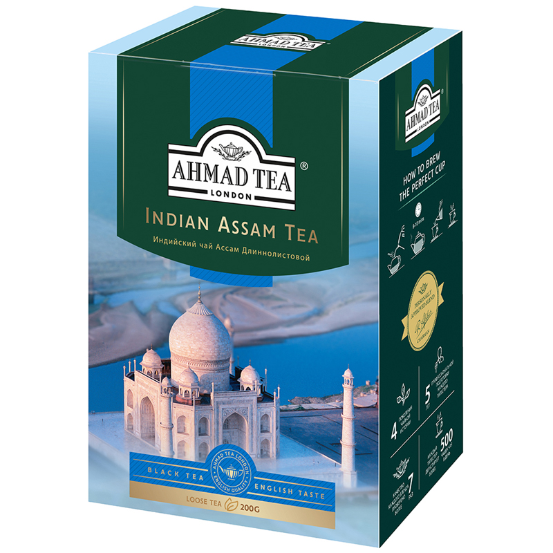 Чай Ahmad Tea Индийский чай Ассам, черный, листовой, 200г