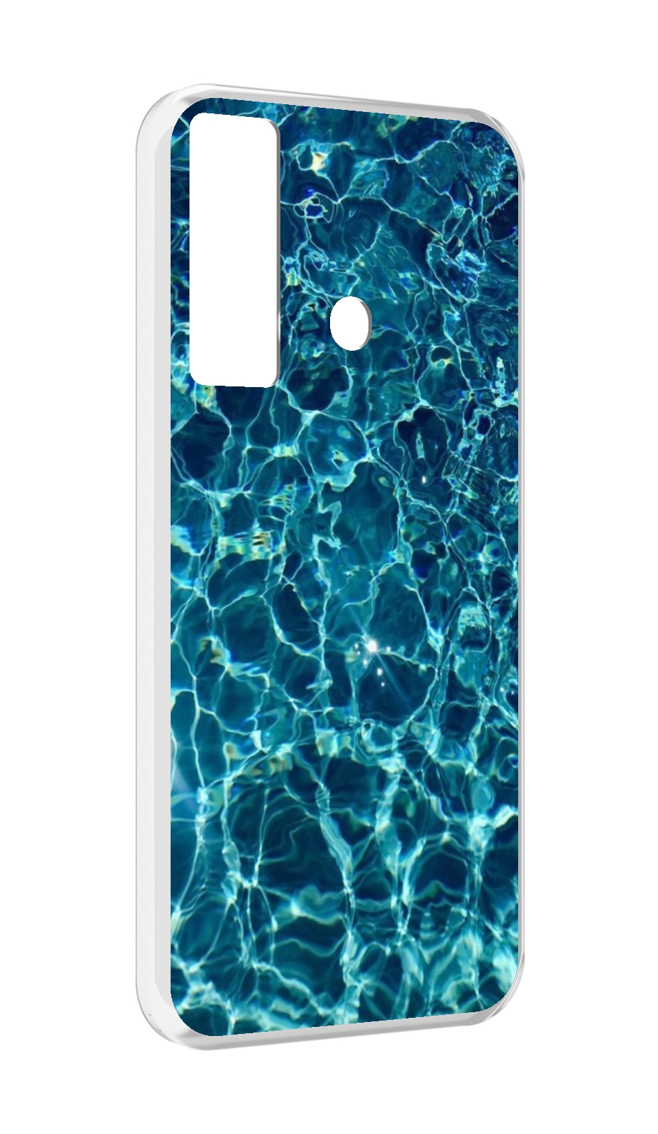 

Чехол MyPads красивая голубая вода для Tecno Camon 17, Прозрачный, Tocco