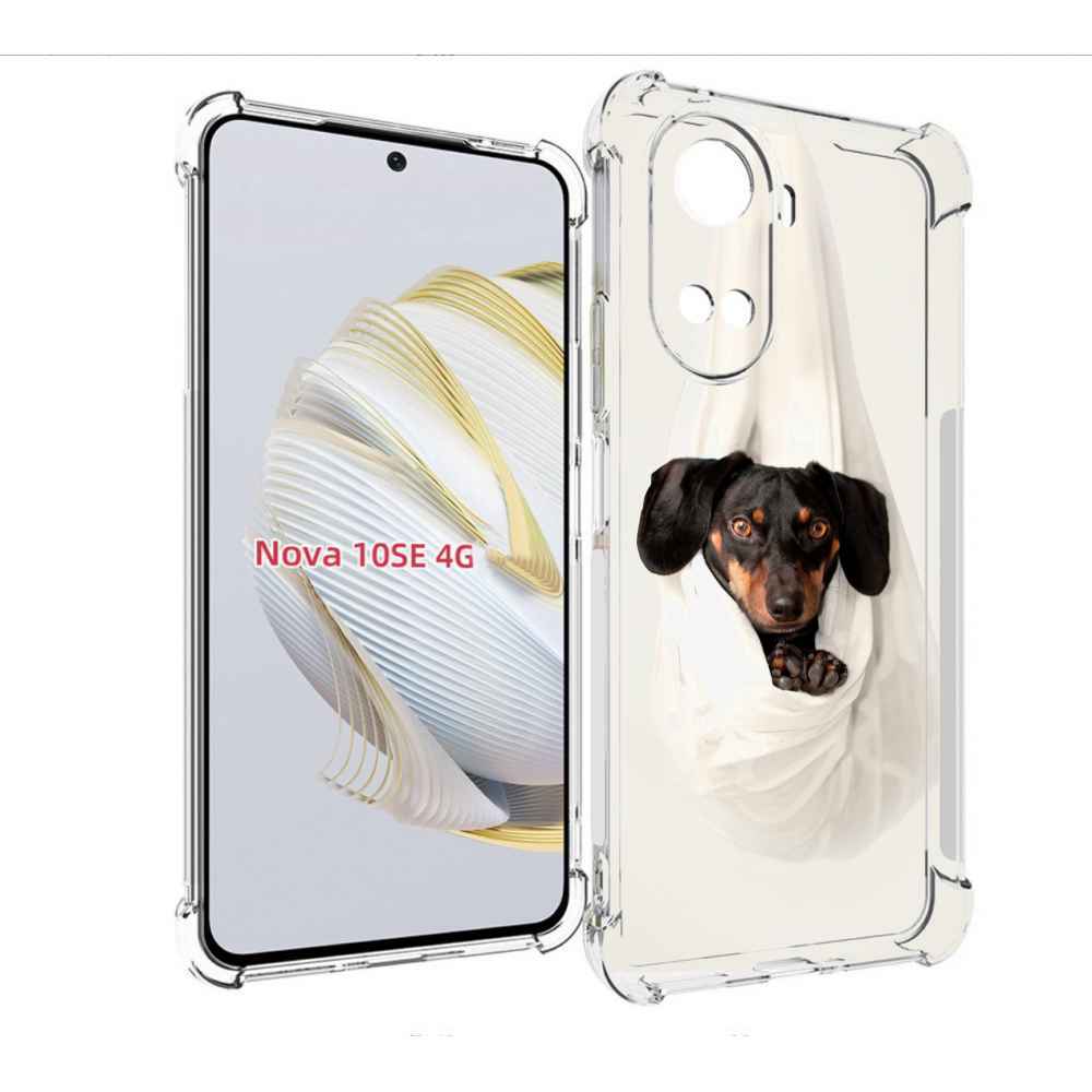 

Чехол MyPads такса собака для Huawei Nova 10 SE, Прозрачный, Tocco