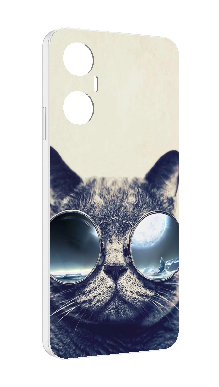 

Чехол MyPads Кот-в-очках-2 для Infinix Hot 20 5G, Прозрачный, Tocco