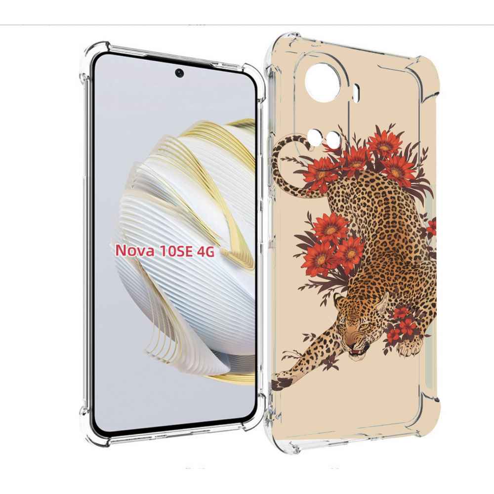 

Чехол MyPads тигр-из-цветов для Huawei Nova 10 SE, Прозрачный, Tocco