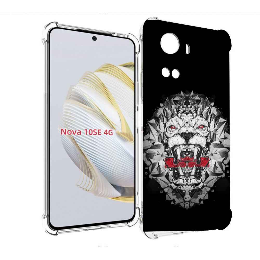 

Чехол MyPads тигр-с-гранями-черно-белый для Huawei Nova 10 SE, Прозрачный, Tocco