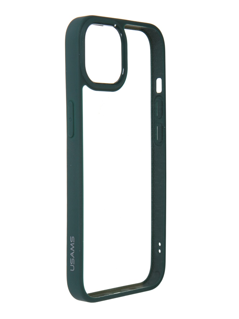 фото Чехол usams для apple iphone 13 us-bh769 plastic-silicone dark green ут000028117