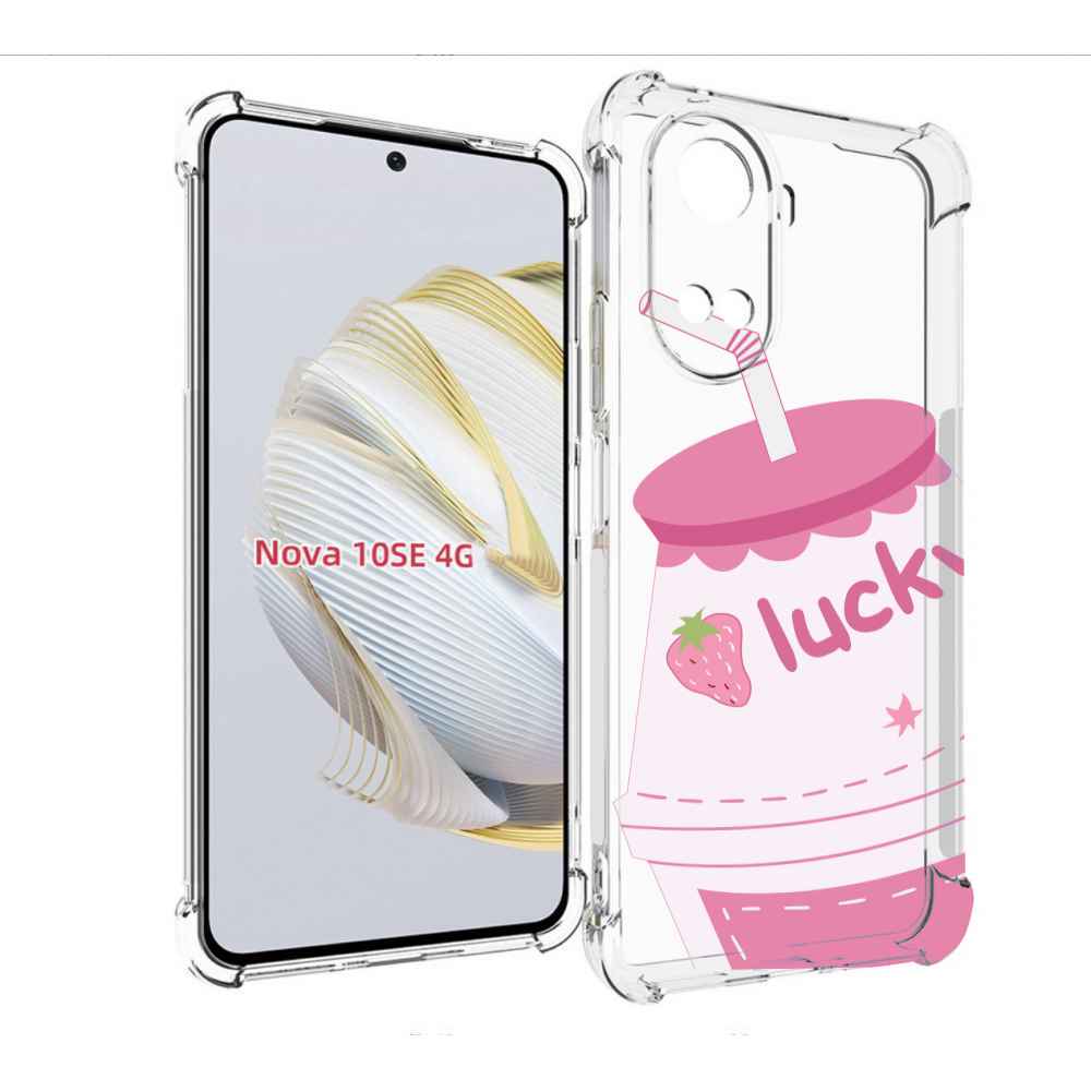 

Чехол MyPads удачный-напиток для Huawei Nova 10 SE, Прозрачный, Tocco
