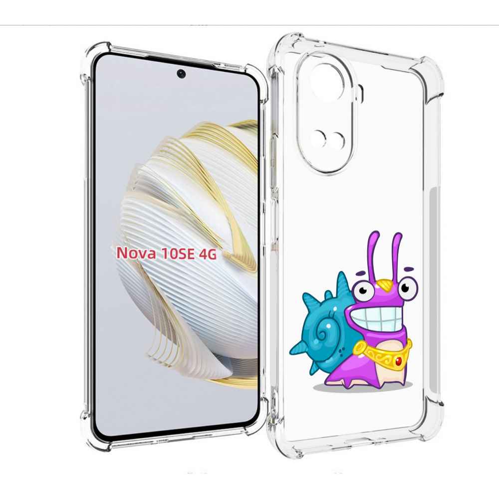 

Чехол MyPads улитка-принц для Huawei Nova 10 SE, Прозрачный, Tocco